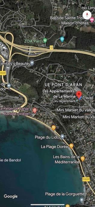 Les Appartements De La Marina Sanary-sur-Mer Luaran gambar